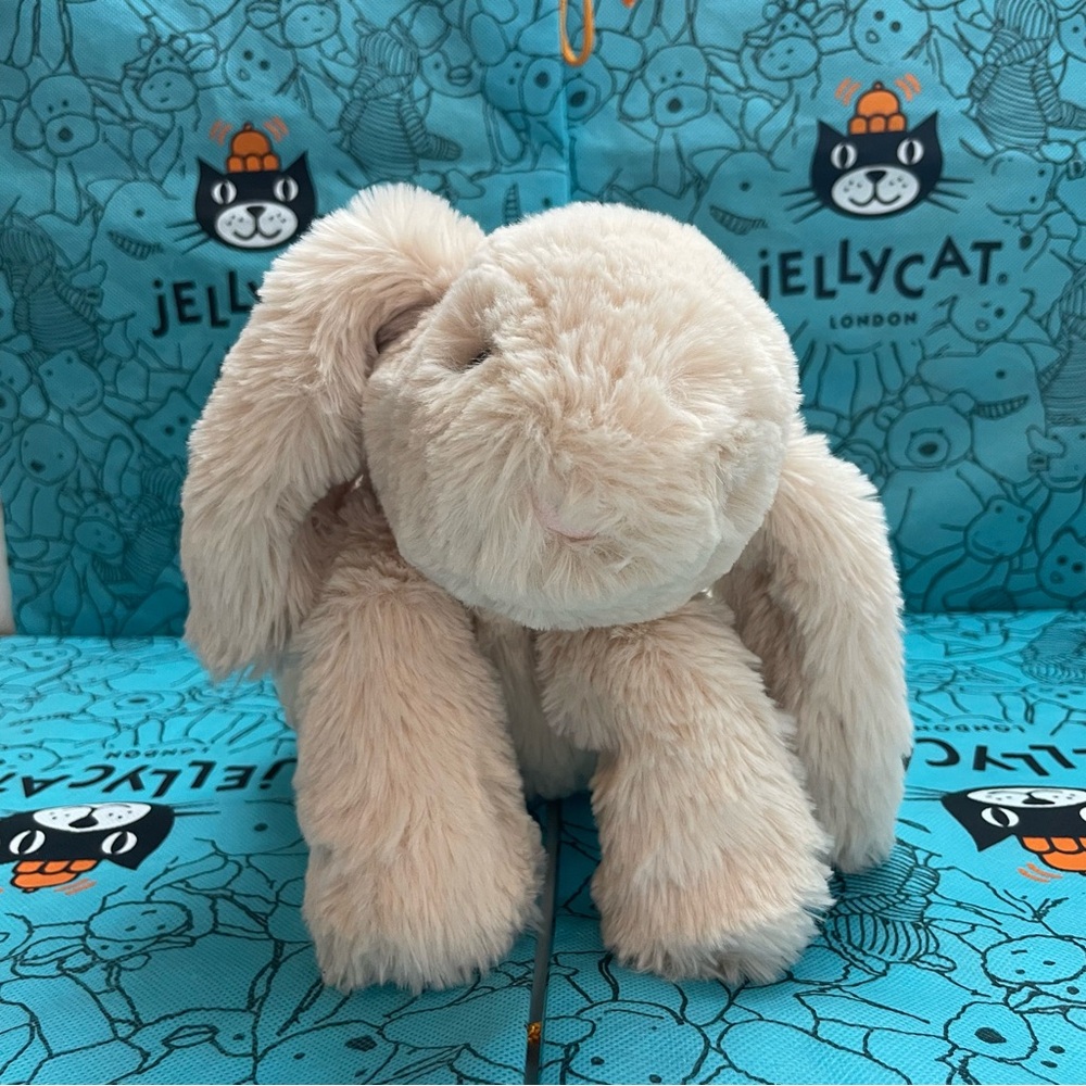 Jellycat I am Smudge Rabbit Bunny 15” Plush Stuffed Animal Light Beige - Picture 14 of 14